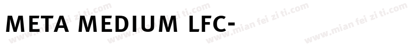 meta medium lfc字体转换